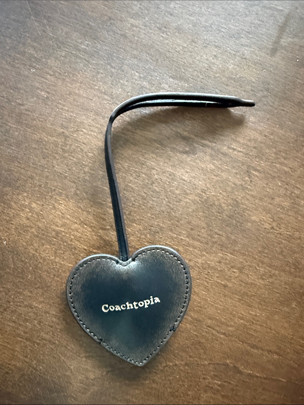 Coach Coachtopia Loved Leather Heart Bag charm